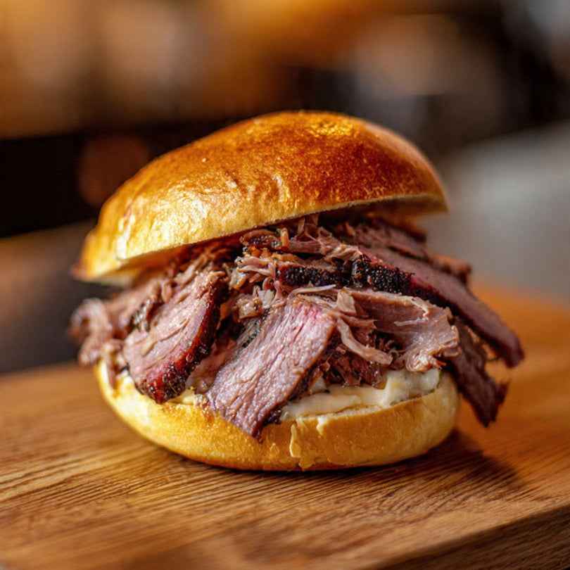 Smoked Brisket on a Roll
