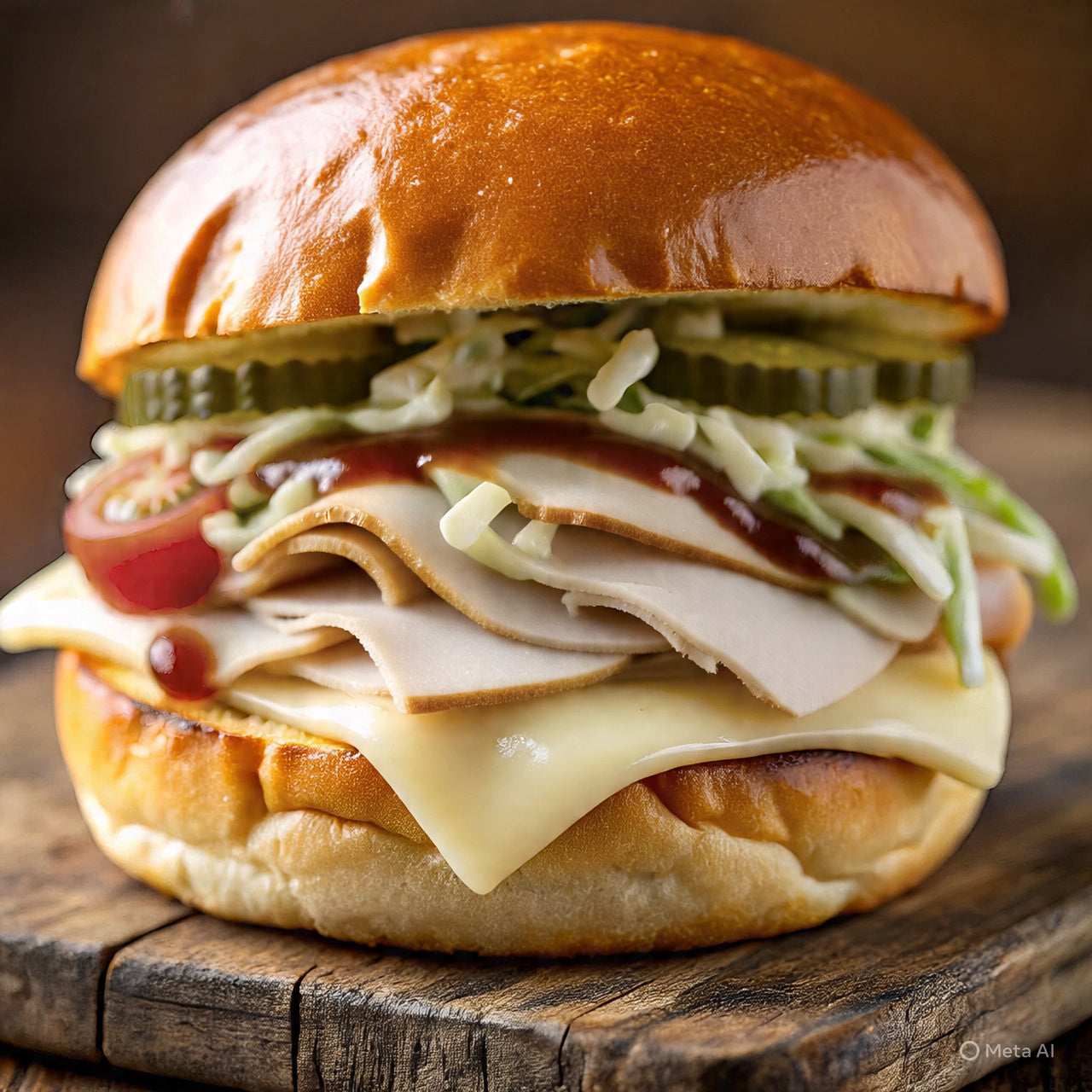 Smoked Turkey Cheddar SLAW -WICH