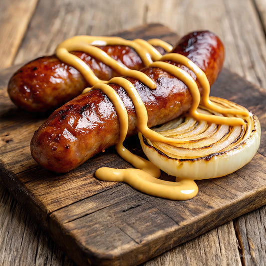 Charred Smoked Sausage on a Roll