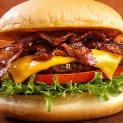 Grilled Prime BBQ Bacon Cheddar Burger