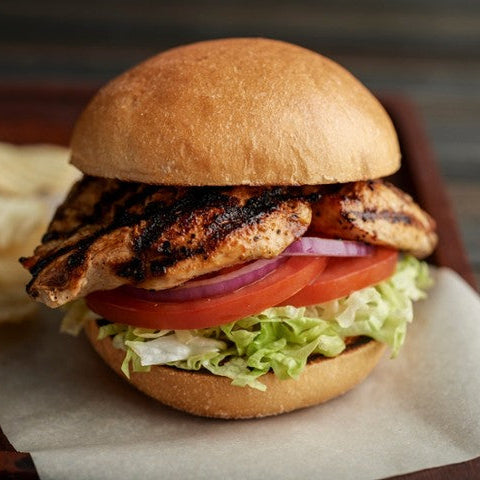 Grilled Chicken Breast Sandwich on a Roll