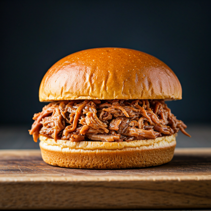 Smoked Pork Shoulder On a Roll