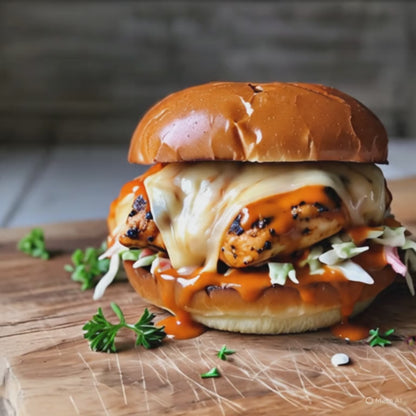 East Coast Buffalo Chicken Breast Sandwich on a Roll