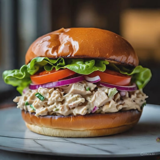 Smoked Chicken Salad on a roll