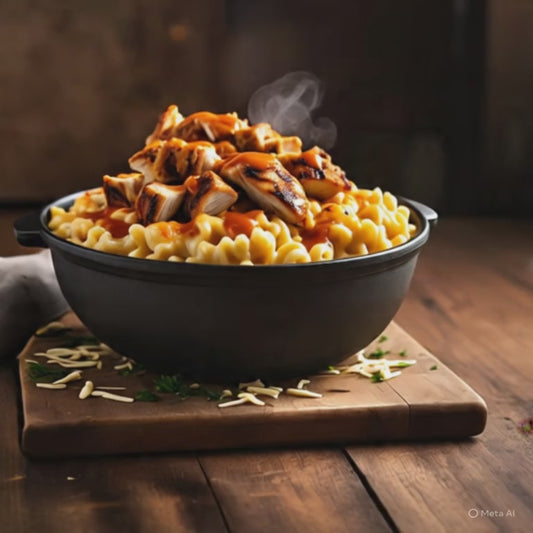 Smoked Buffalo Chicken Mac & Cheese