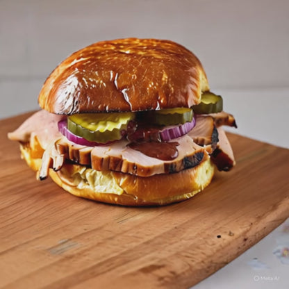 Smoked Turkey on a Roll