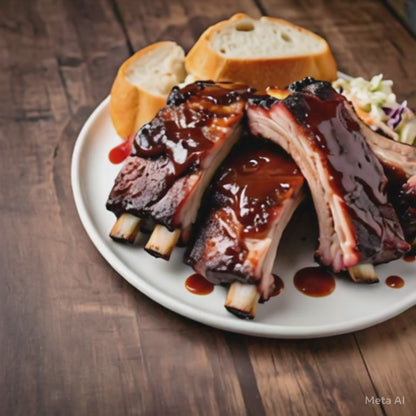 Competition style **St. Louis Cut Spare Ribs - 1/4 Rack