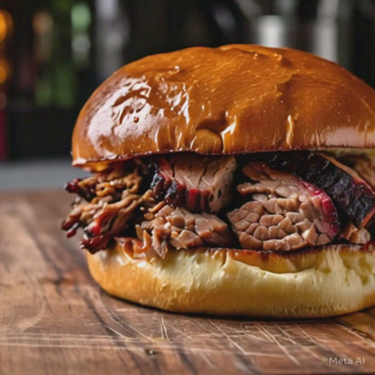 Smoked Brisket on a Roll