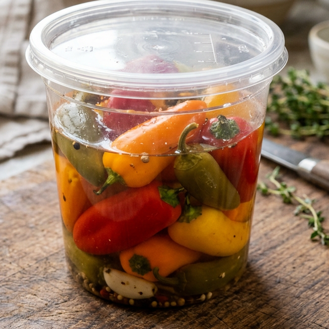 Sweet Pepper & Jalapeno Whole Mix Pickled 16oz